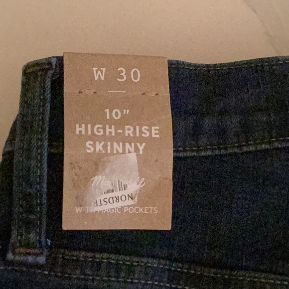 Madewell High Rise Skinny Jeans Size 30 BNWT - Picture 3 of 6